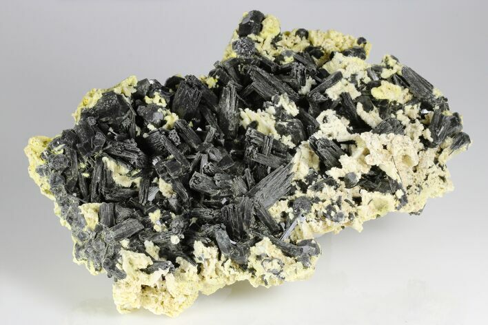Black Tourmaline (Schorl) Crystals with Orthoclase - Namibia #177554